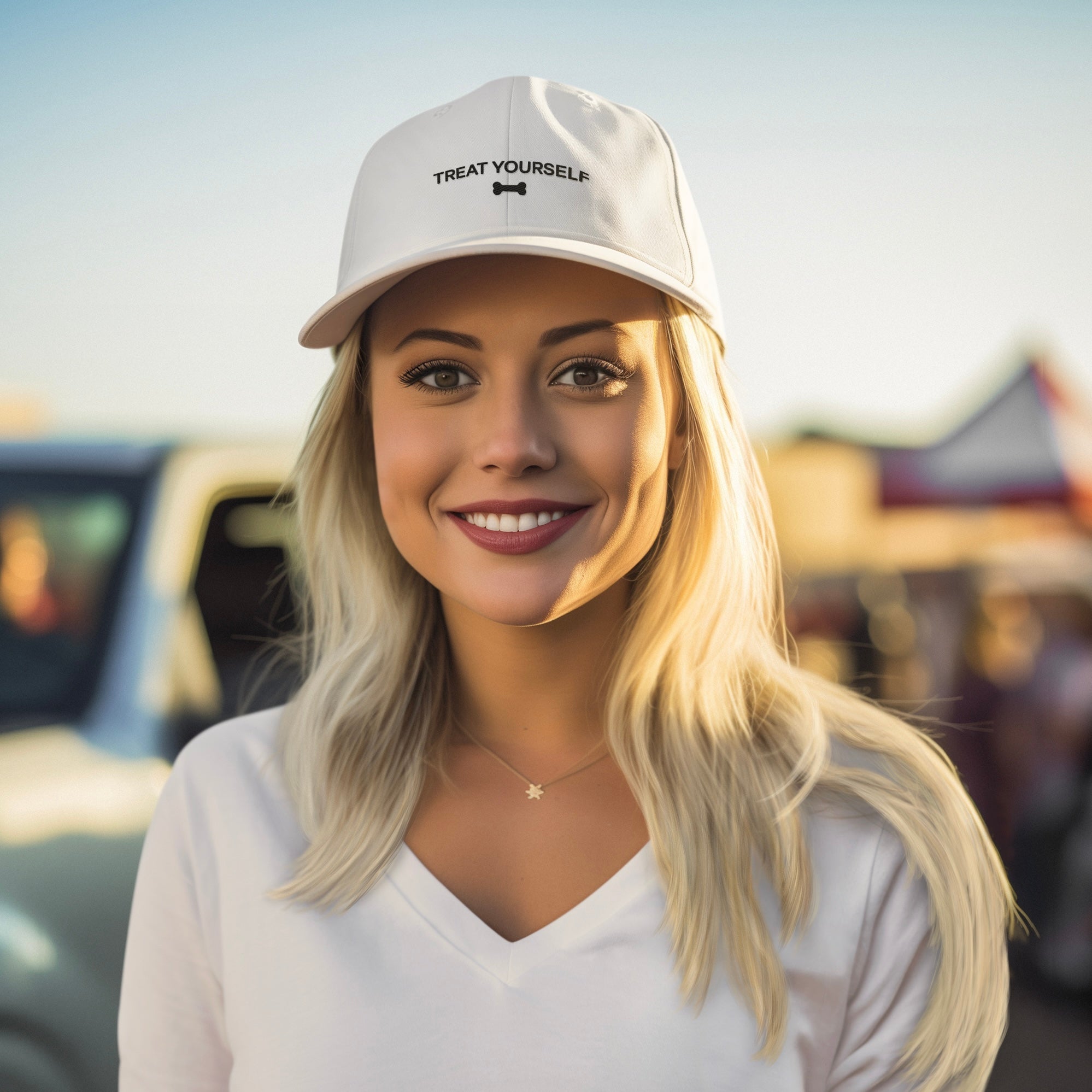 Embroidered Ball Cap - Treat Yourself