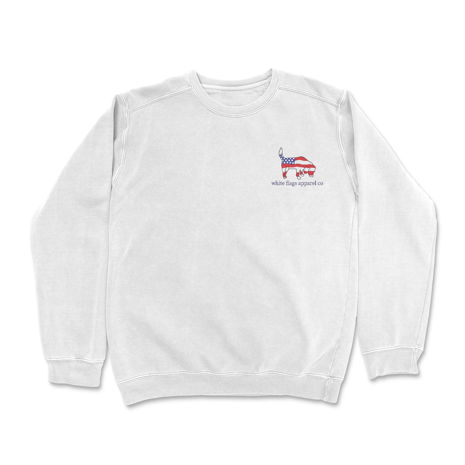 Soft Pastel Crewneck - American Flag